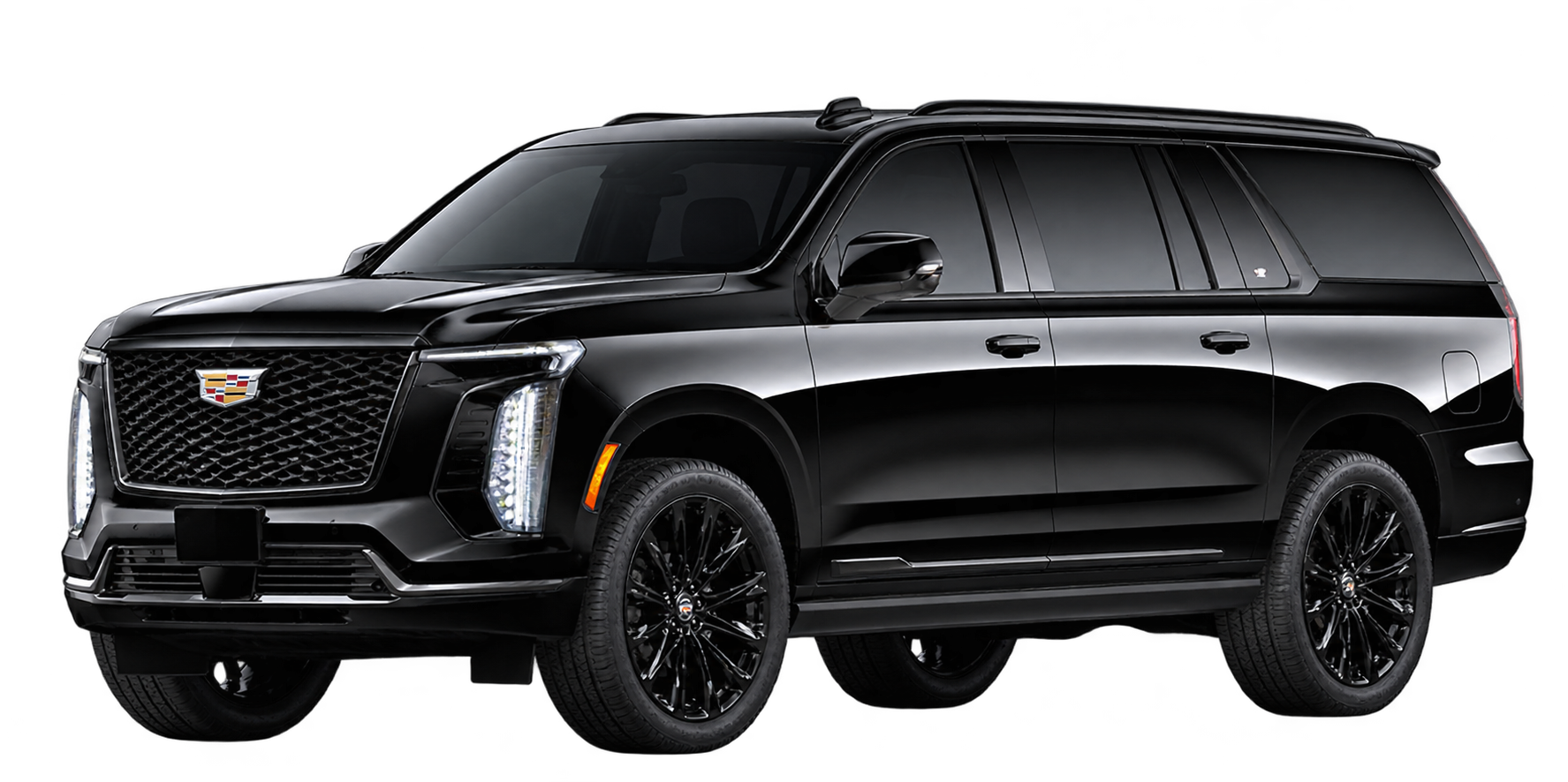 2025 Cadillac Escalade in black exterior with black wheels